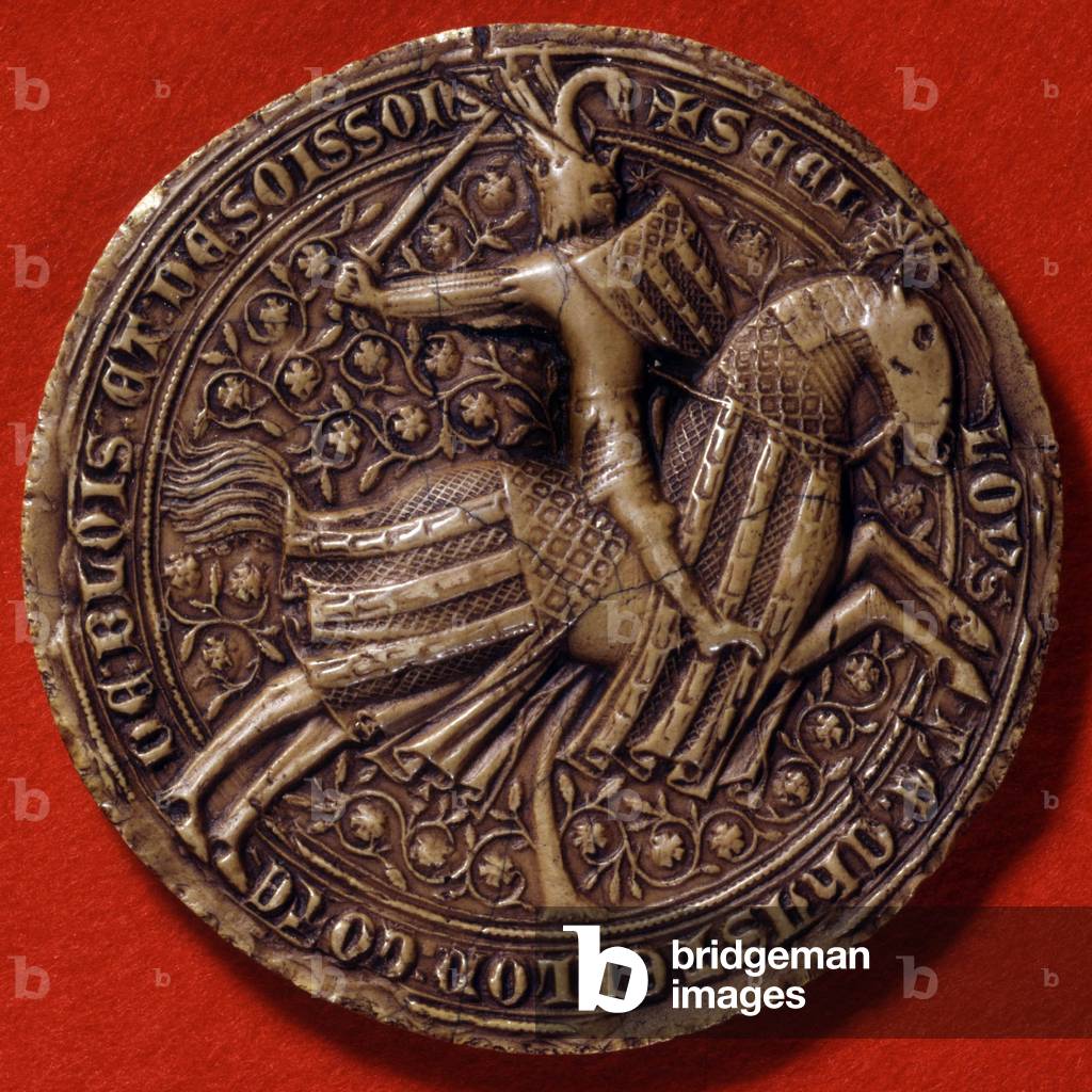 Seal of Louis II count of Soissons, Blois, Dunois, lord of Chatillon (?-1372)
