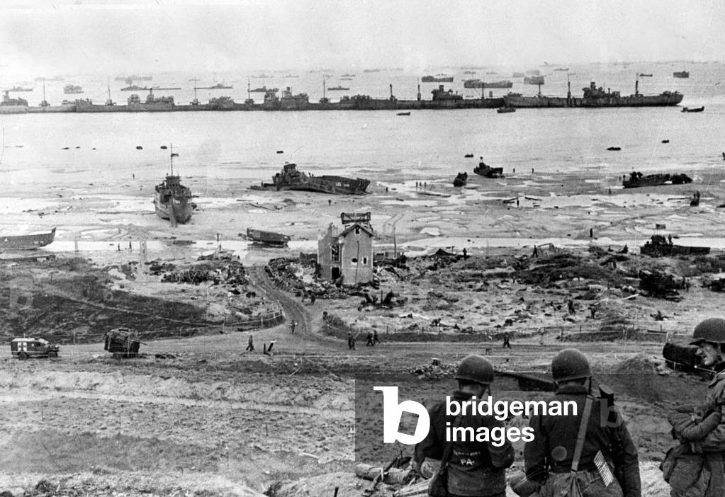 Normandy Landings, june 6, 1944 : Omaha Beach : the blockships, 7-10 june 1944