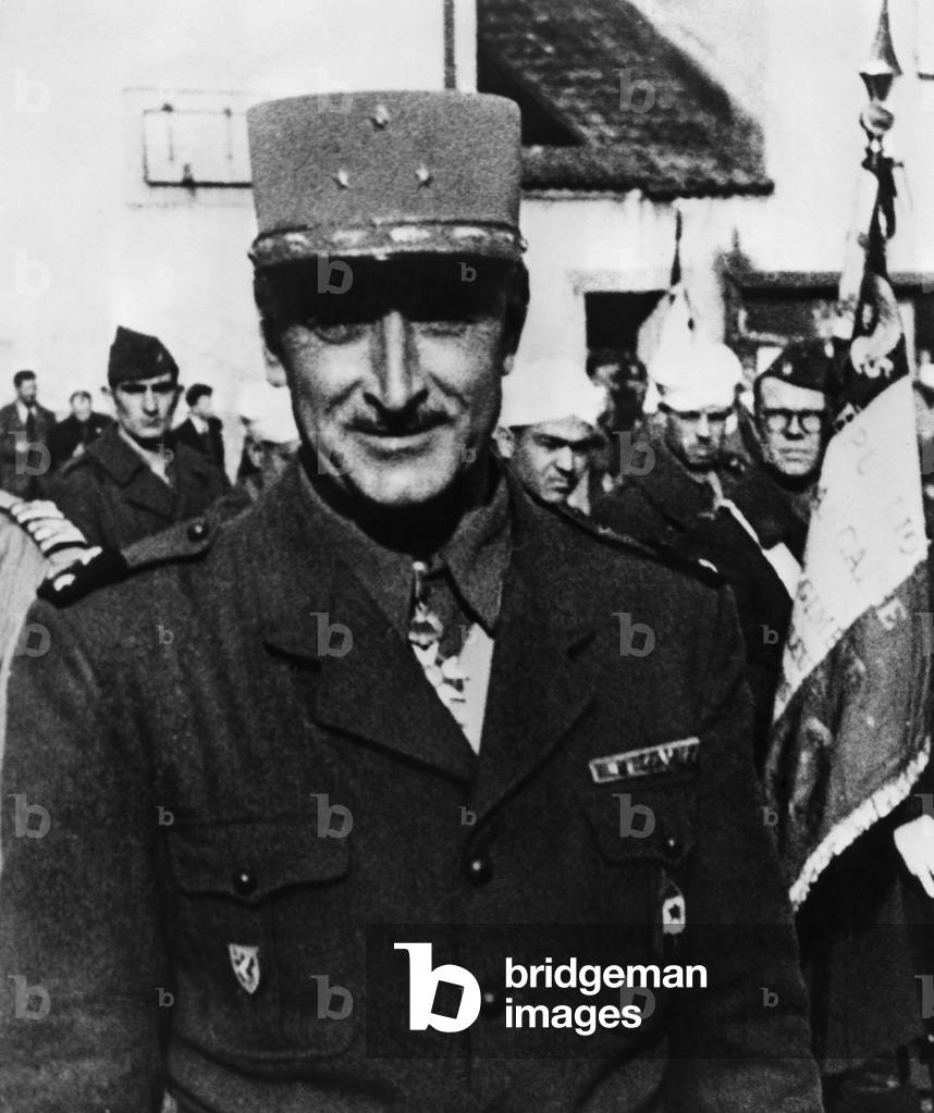 French general Marcel-Maurice Carpentier (1895 - 1977) during ww2