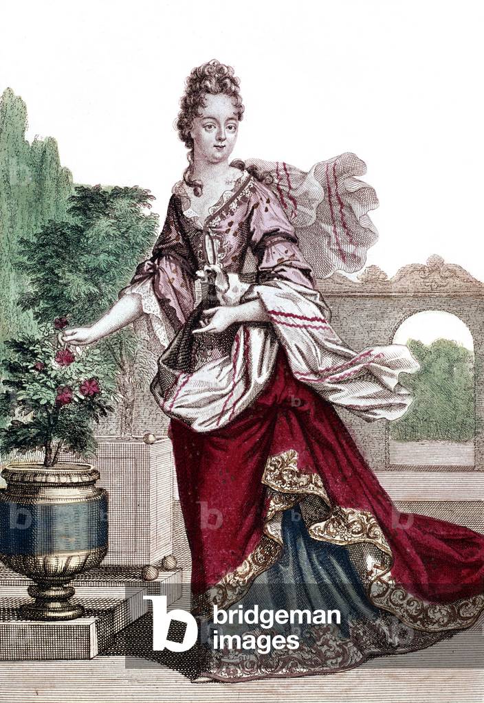 Anne Henriette of Bavaria (1648-1723) Princess of Conde, engraving by Bonnart