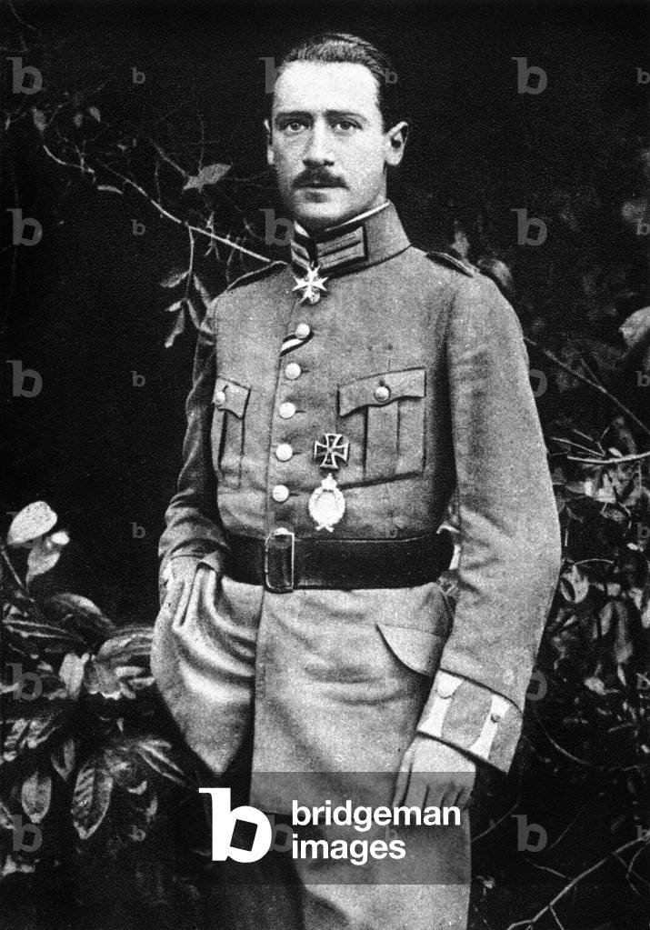 Lieutenant aviateur Wilhelm Frankl (1893-1917) one of the successful german flying corps officers 1917