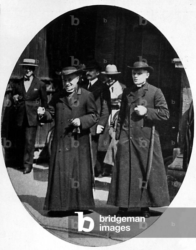 cardinal Dubois after voting for presidential elections in 1924