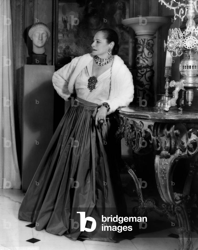 Helena Rubinstein (1870-1965) dress designer form polish extraction and creator of cosmetics c. 1950
