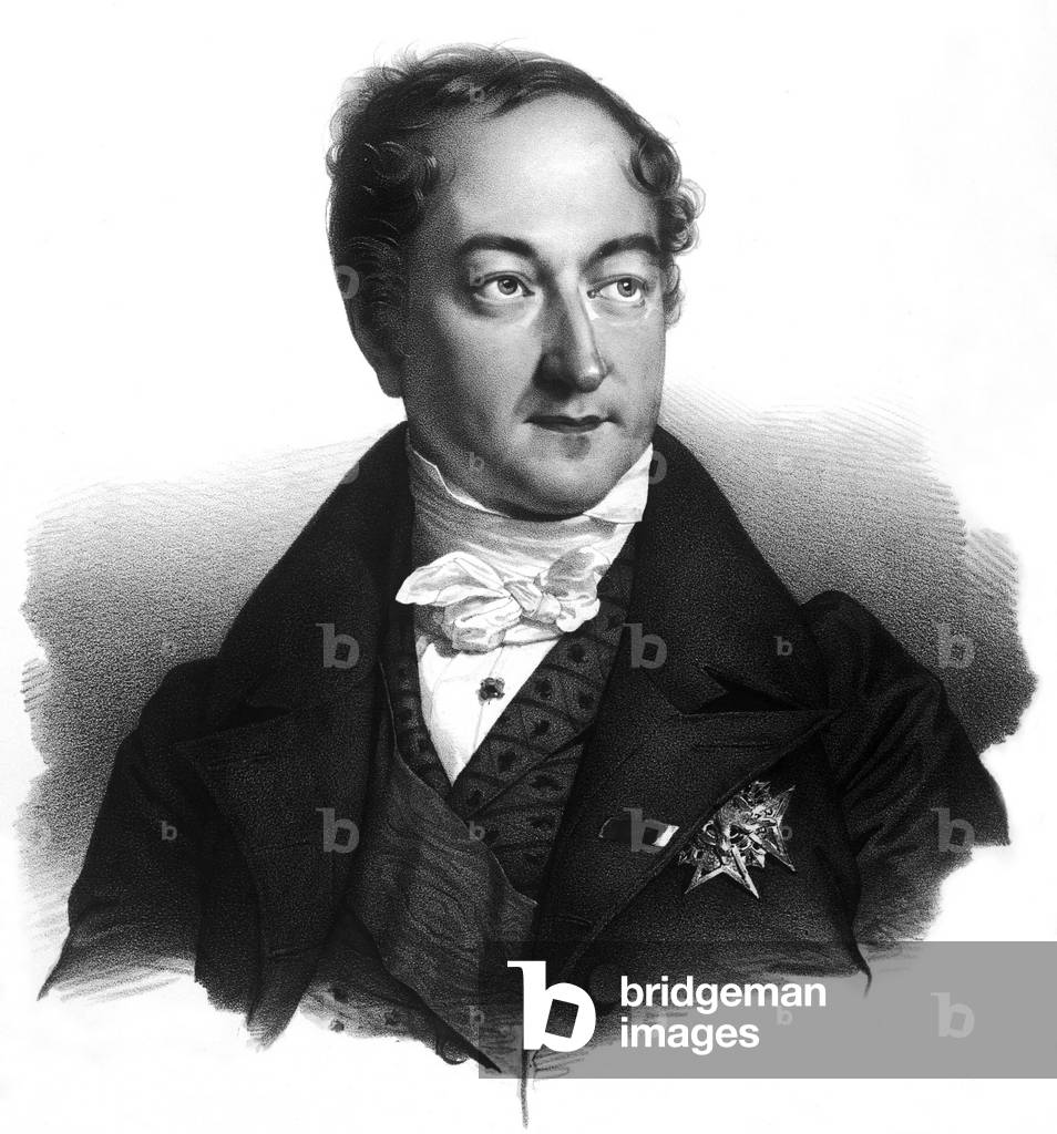 Charles Ignace of Peyronnet (1778-1854) Interior minister in 1830, engraving