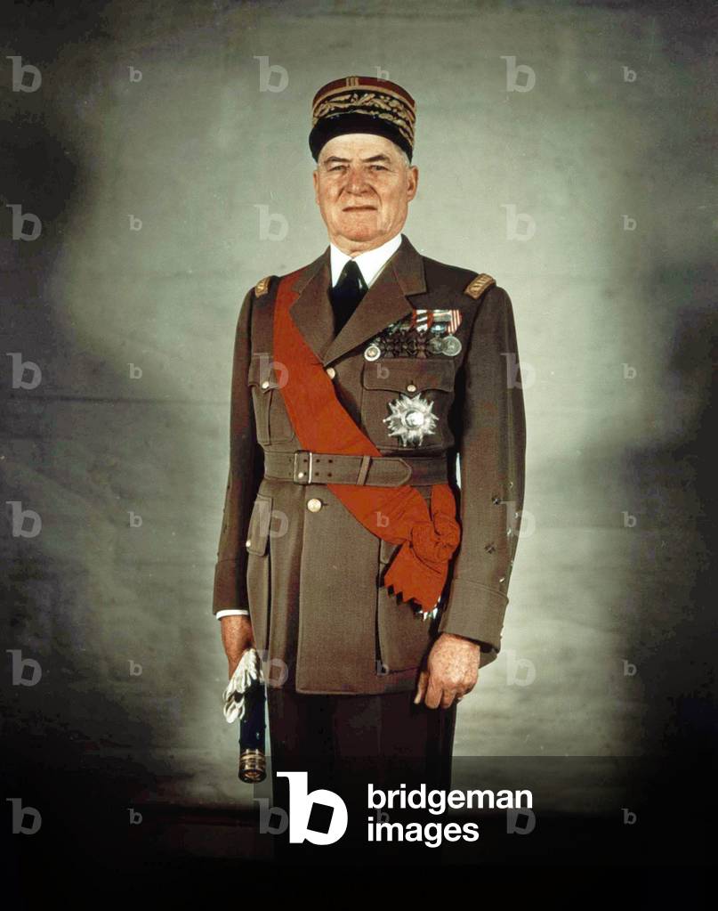 Alphonse Juin (1888-1967), combatant in the colonial army during first world war, after the capture of Rome in 1944, he was appointed to the Provence landings, he was named marshal of France and elected to the Academie française in 1952