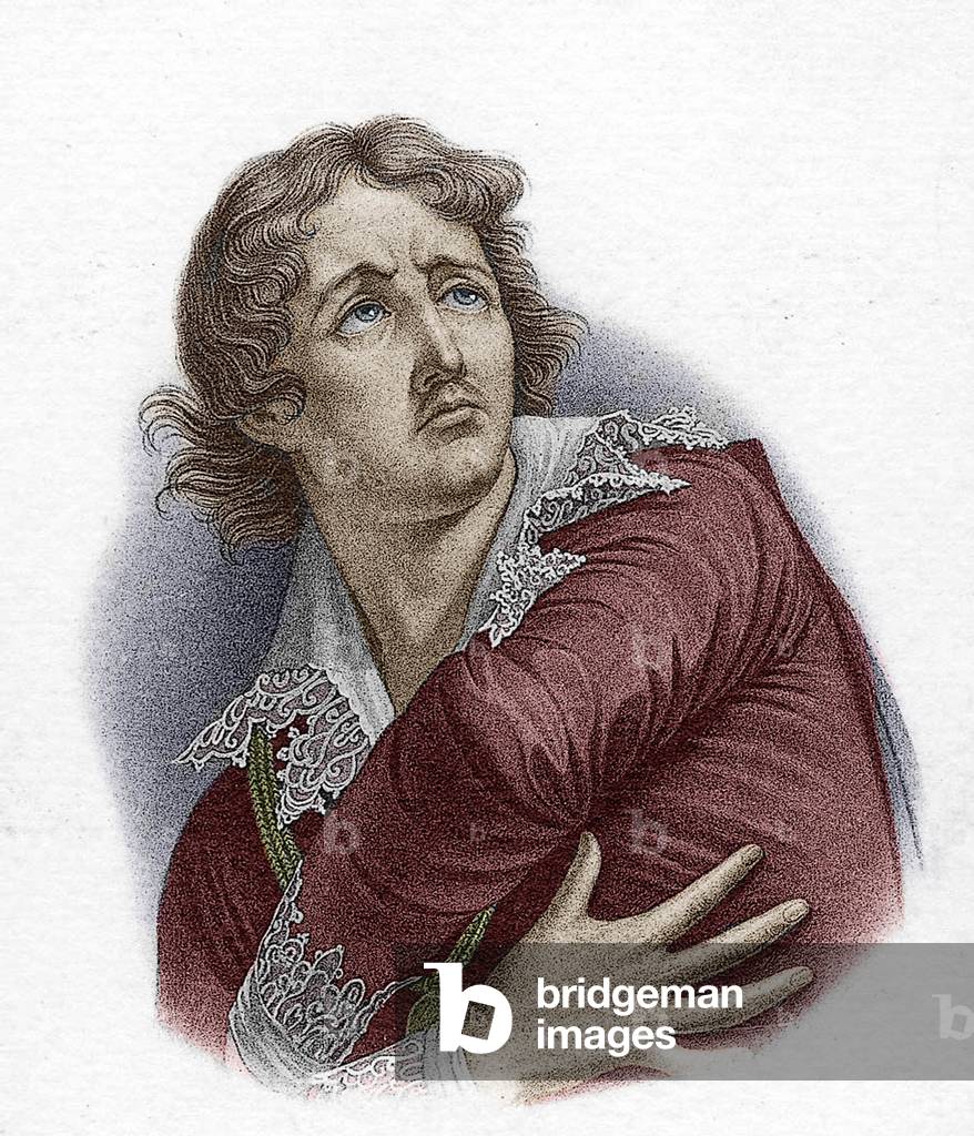 Pierre Abelard (1079-1142) French scholastic philosopher and theologian teacher and lover of Heloise, engraving colourized document