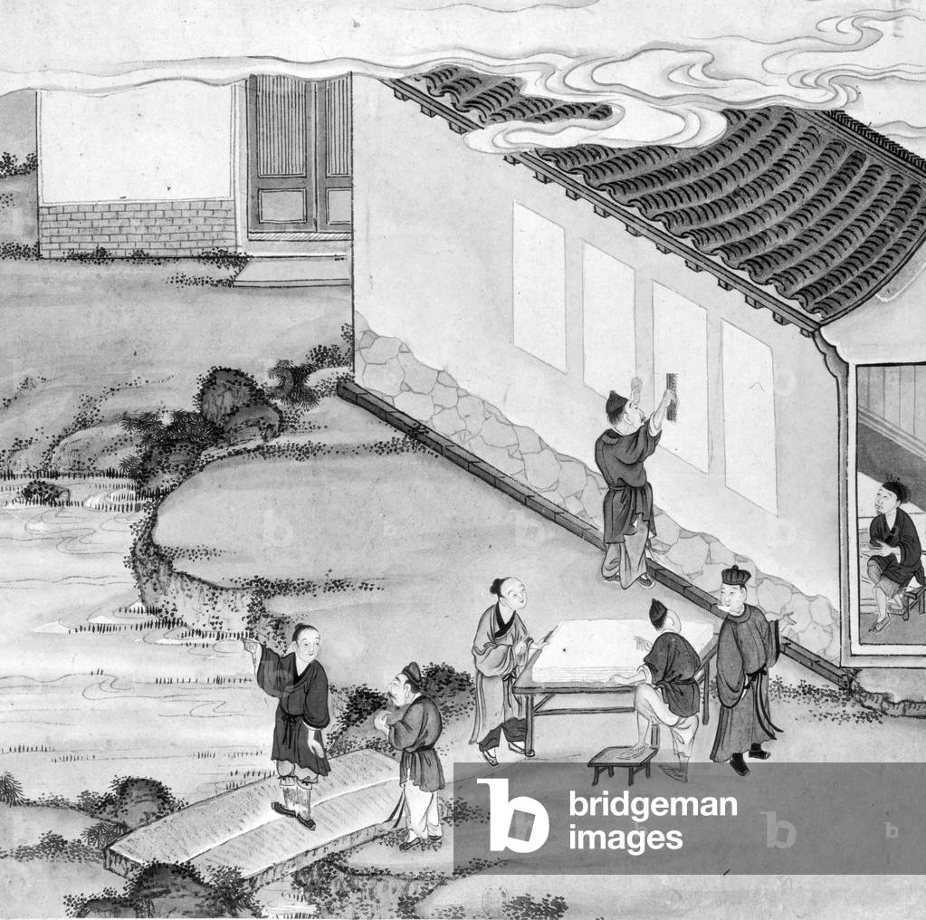 Making of paper in China : drying, engraving