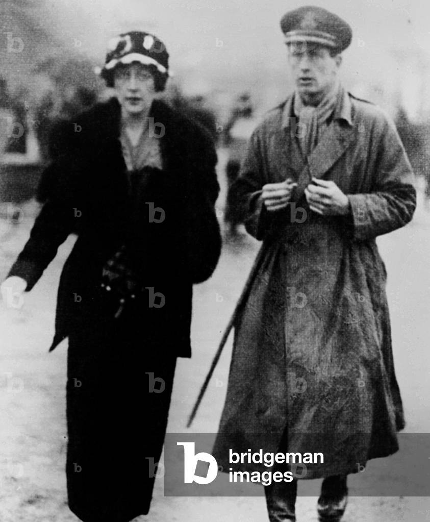 writer Agatha Christie and her husband RAF fighter pilot Archie Christie in England 1919