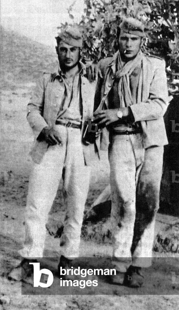 Gangsters Jo Attia and Pierre Loutrel (1916-1946) members of the Gang des Tractions Avant , 1946