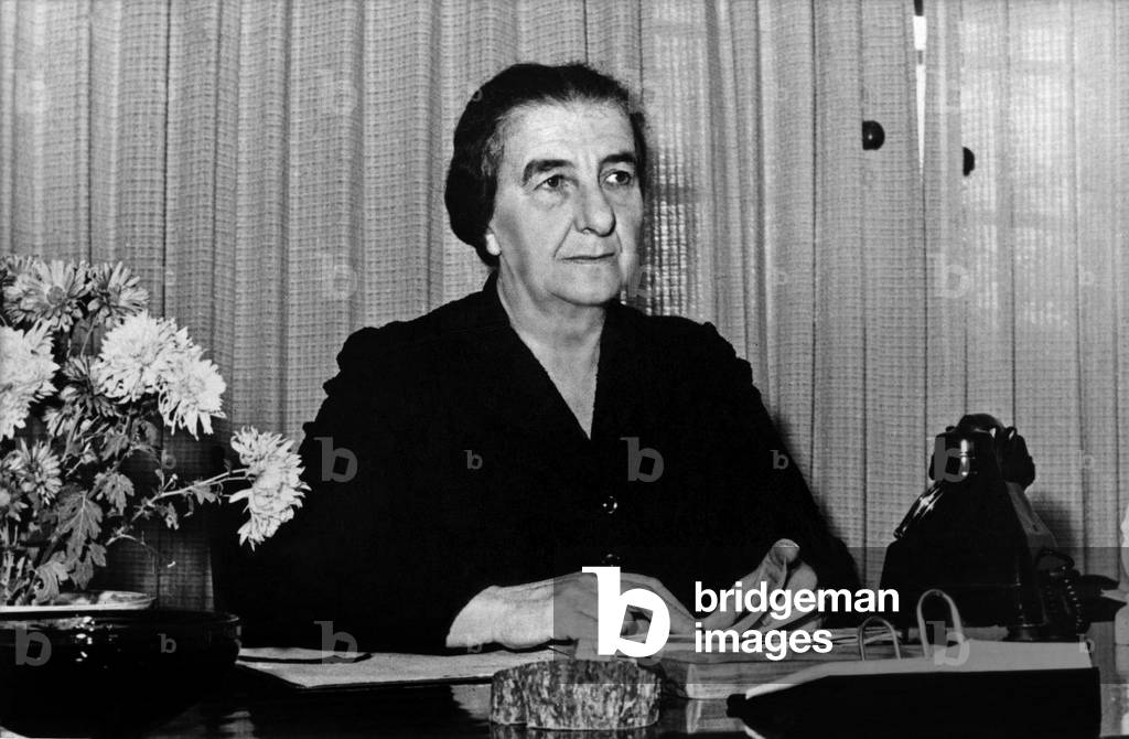 Golda Meir (b/w photo)