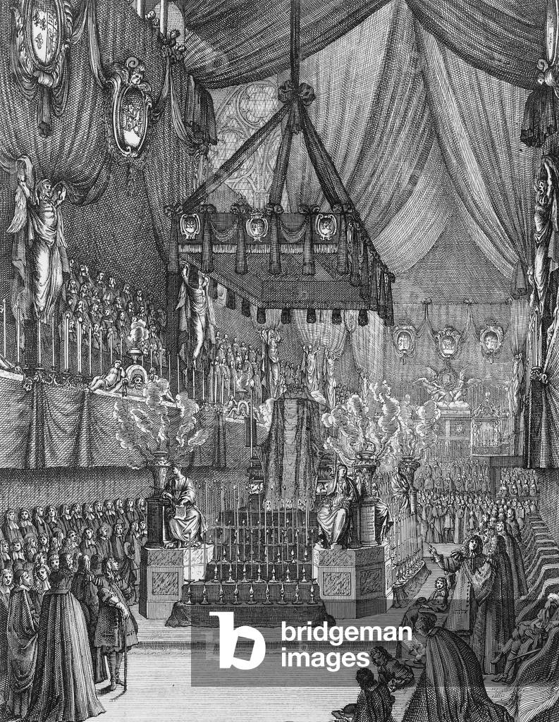 Funerals of Henriette Anne of England duchess of Orleans august 21, 1669 she was the wife of Philippe of Orleans