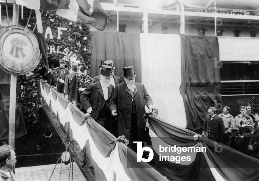 Armand Fallieres (1841-1931) French president during a visit in Le havre (France) in 1909