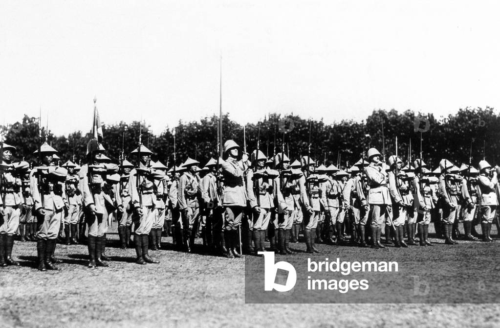 French commanders in charge of chinese soldiers in Shanghai c. 1930