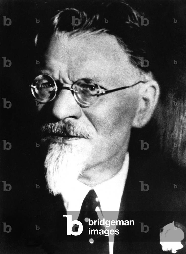 Mikhail Ivanovitch Kalinin (1875-1946) former head of soviet state, mayor of Petrograd, member of the politic board of communist party, here c. 1940