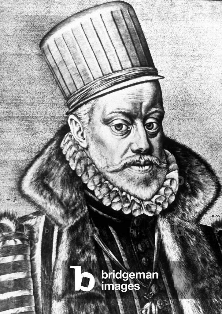 king Philip II of Spain (1527-1598) reign 1556-1598, engraving