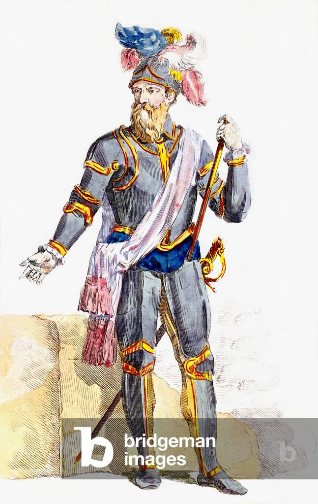 Hernando Cortez (1485-1547) Spanish Conquistador and Conqueror of Mexico, engraving