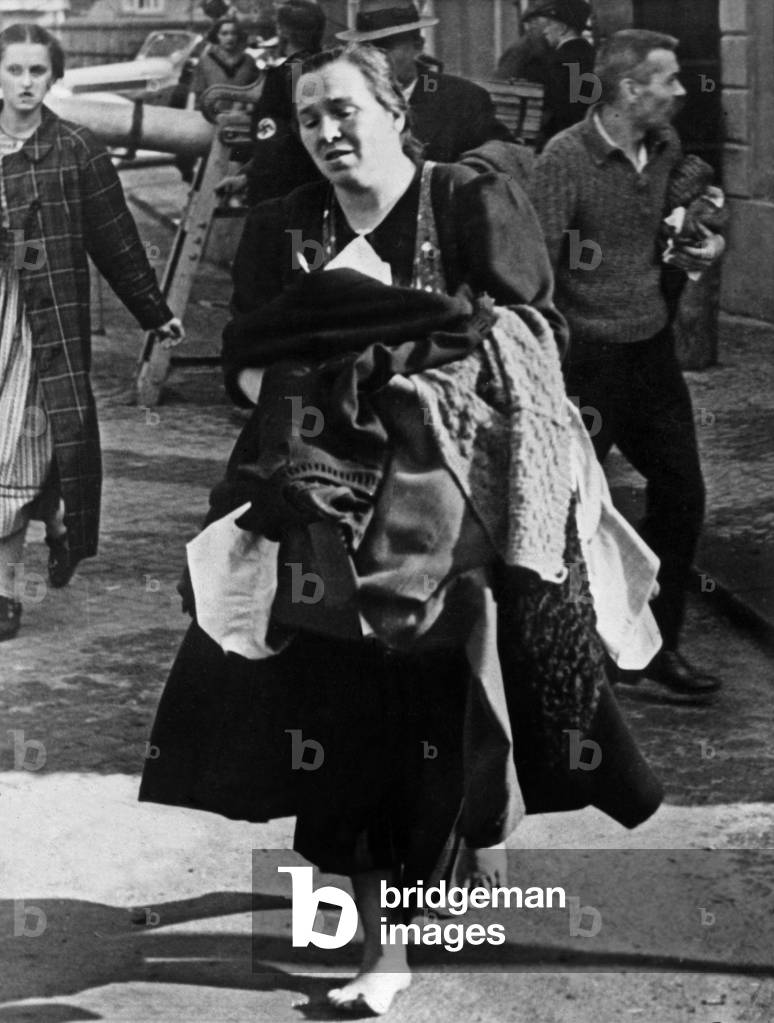 Sudeten refugee in Sebnitz (germany) 1938