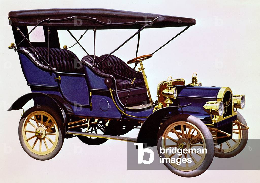Buick car (General Motors) in 1903, illustration