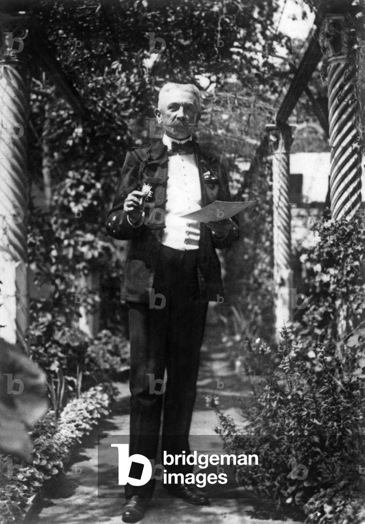 French officer general Hubert Lyautey (1854-1934) permanent resident in Morocco here in Oran at the time of French Protectorate