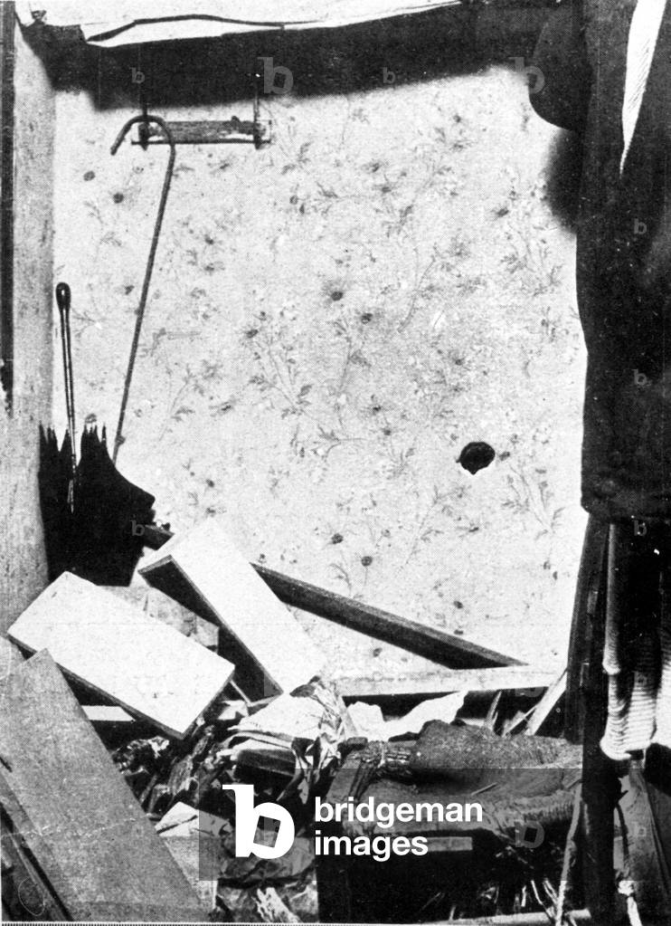 The cubbyhole in Italy where the Mona Lisa passed two years after her theft in Louvre museum by an italian painter Vincenzo Peruggia on august 21, 1911