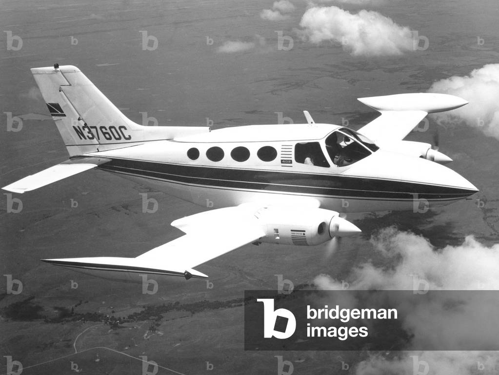 Cessna 402 plane, 1966