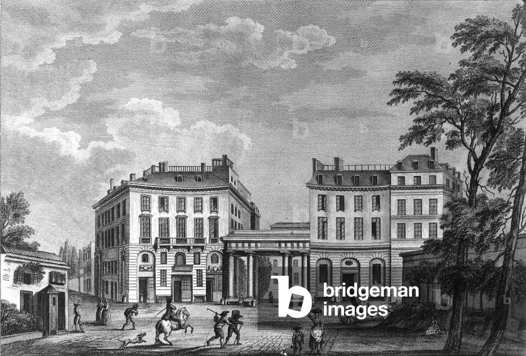 Beauvais townhouse in Paris built in 1655-1660 by architect Antoine Lepautre, engraving late 17th century