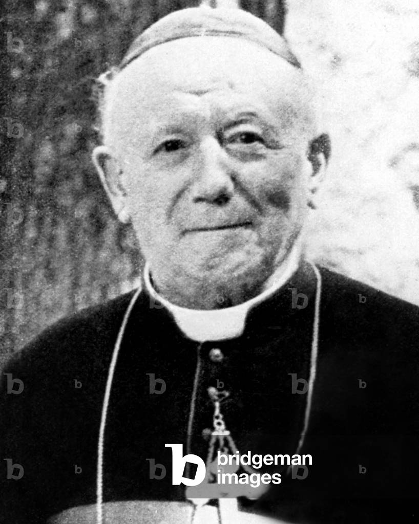 Cardinal Jules Saliege (1870-1956) Archbishop of Toulouse who appeared as a symbol of resistance during occupation of France by german forces and who protested against persecutions and terrorism