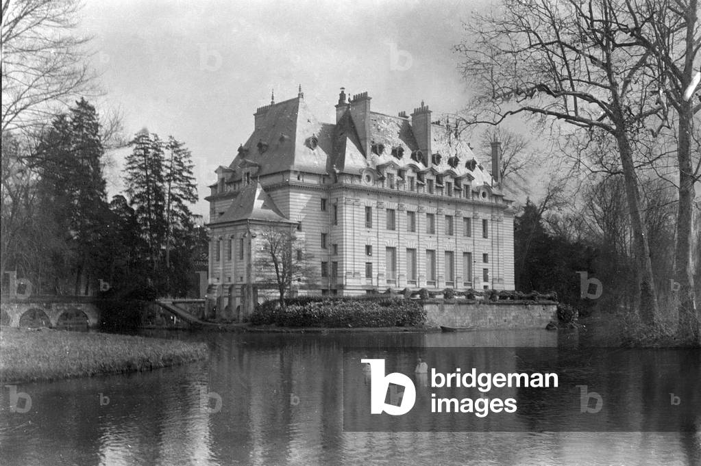 Castle of marquess of Ganay in Tracy le Val (Oise, Picardy, France) before bombardements during first world war