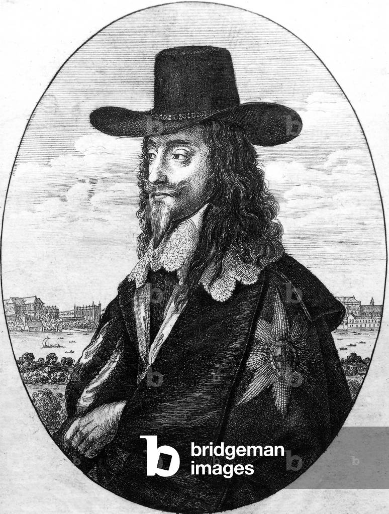 Charles 1st (1600-1649) english king in 1625-1649, engraving