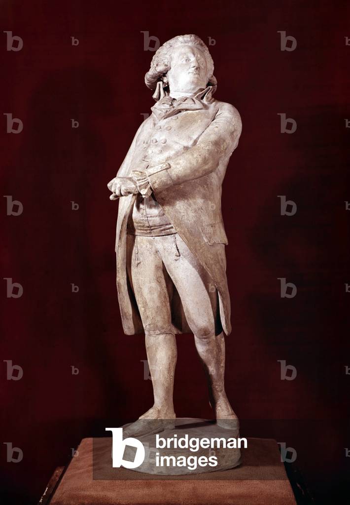 Honore Gabriel Riquetti, count of Mirabeau (1749-1791) French politician during French revolution, sculpture by Francois Marie Suzanne