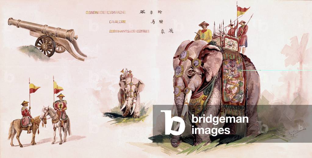 army in campaign under the reign of Hoang Nham aka Tu-Duc 1830-1883, emperor of Annam from 1848 to 1883