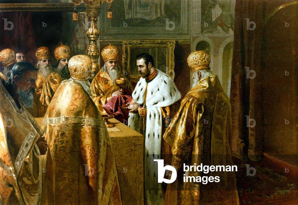 Coronation of Nicolas II (1868-1918), Tsar of Russia,  on May 26, 1896