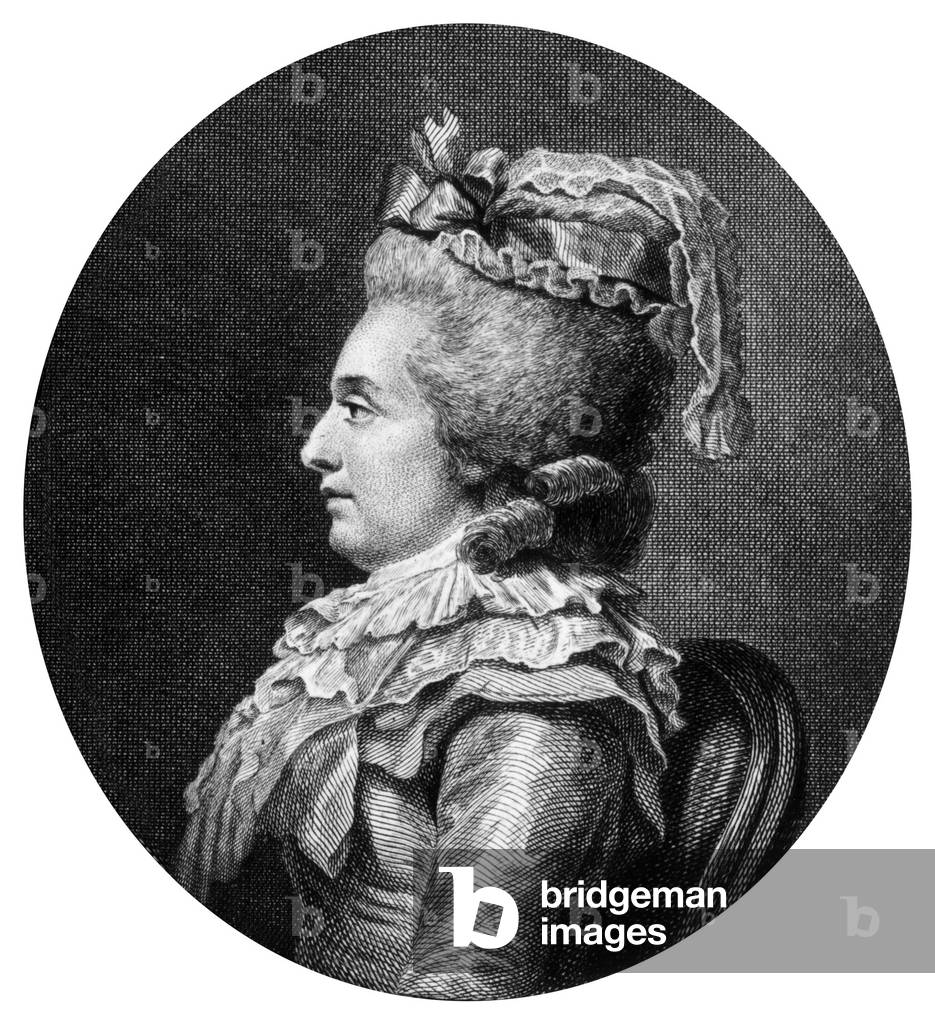 Marie Adelaide of France (1732-1800) 4th daughter of king LouisXV and MarieLeczinska, engraving by Miger after Capet