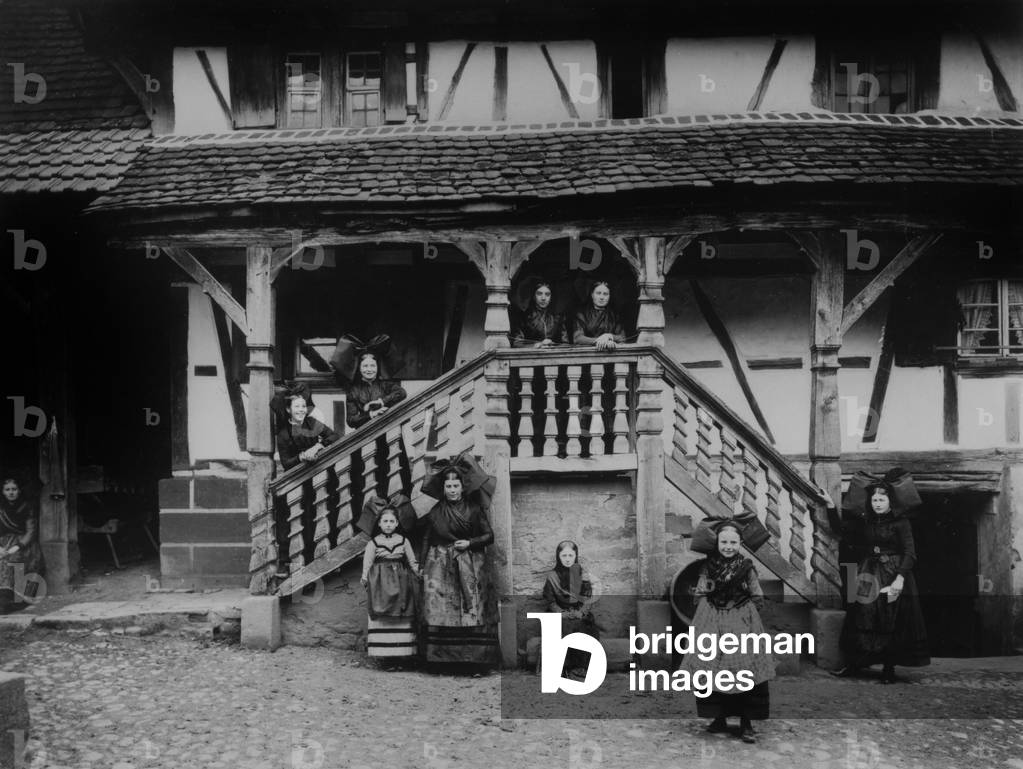 Jacob farm in Buswiller in Alsace in 1904