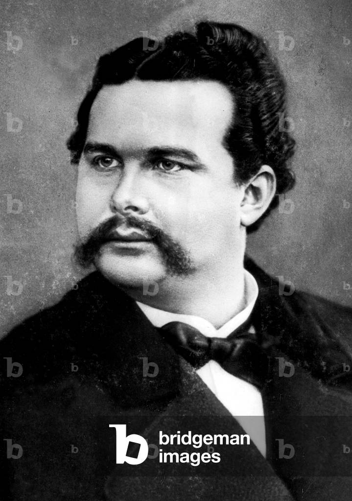 Louis of Wittelsbach (1845-1886), son of MaximilianII of Bavaria, king Louis II of Bavaria from 1864, here c. 1885
