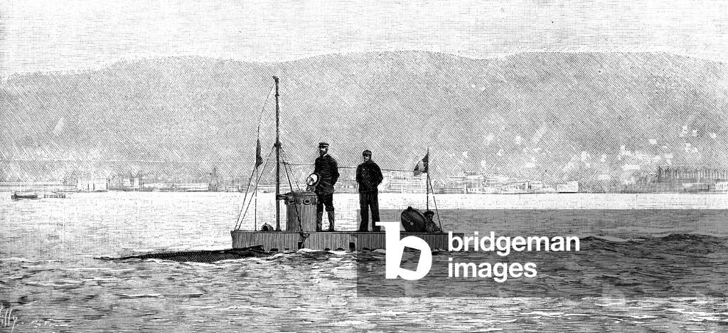Le Gymnote, French submarine and first modern torpedo boat 1886-1911