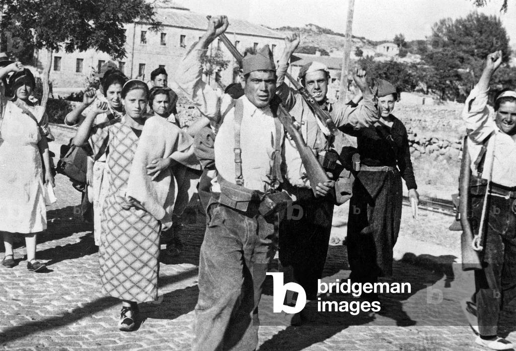 Spanish civil war : anti-francoist anarchists in august 1936