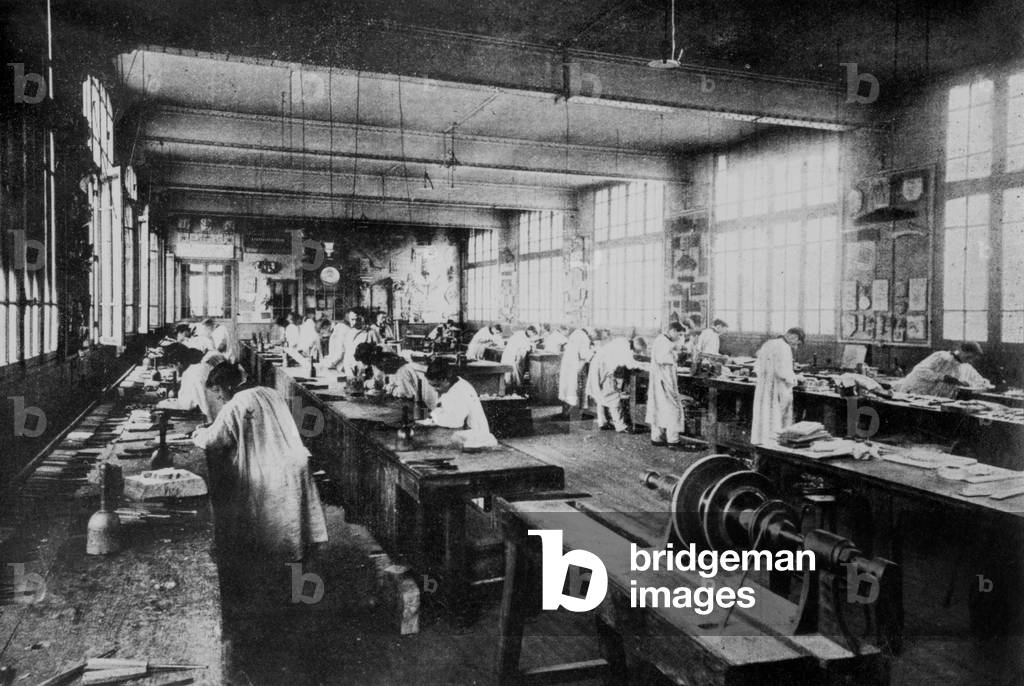 Boulle school in Paris : wrought iron work, photo by Pierre Petit, late 19th century