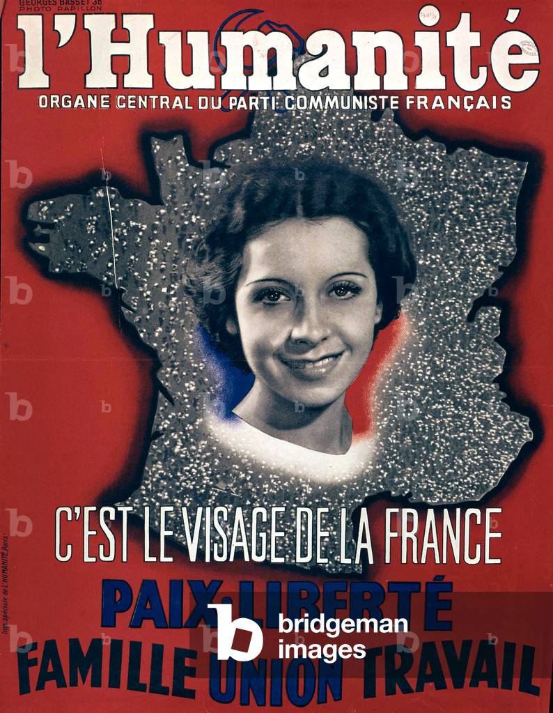 It is the real face of France : peace, freedom, family, unity, labour