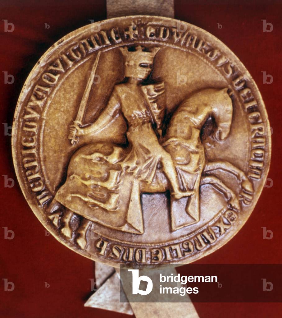 Counterseal of Edward III (1312-1377) king of England in 1327-1377