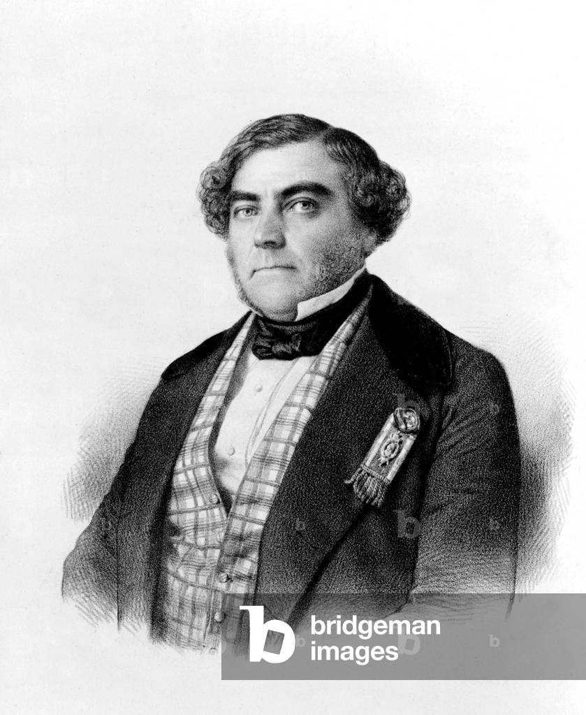 Eugene Sue (1804-1857) French novelist author of The Mysteries of Paris (1842-1843) engraving after Desmaisons