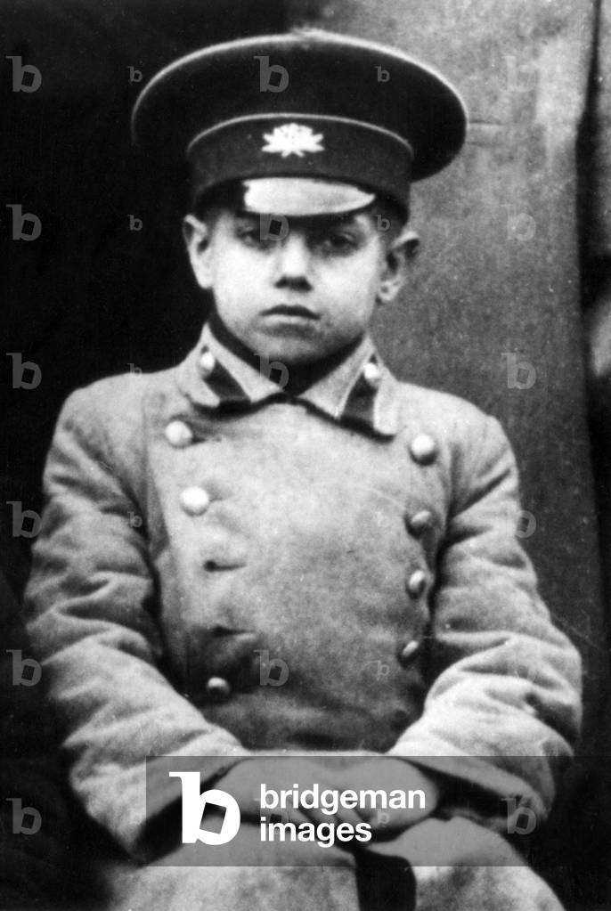 Dancer and choregrapher Serge Lifar as a child in Russia c. 1910