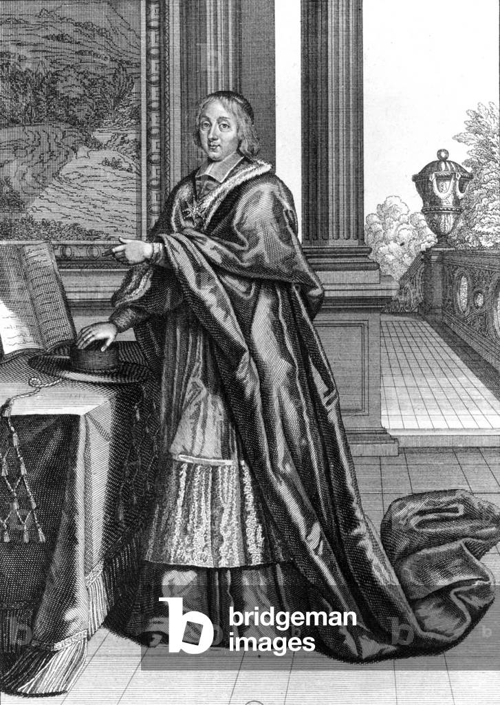 Louis Antoine, cardinal of Noailles (1651-1729), archbishop of Paris, engraving