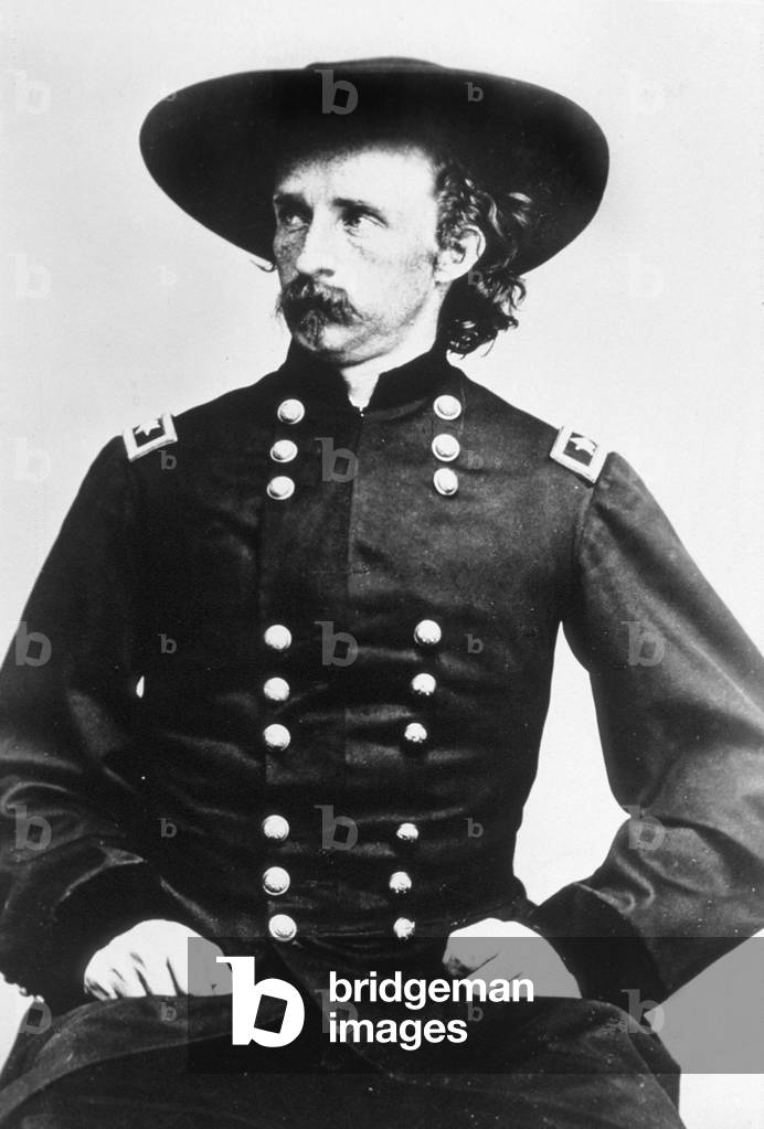General George Armstrong Custer (1839-1876) Civil War general, he took part in Little Big Horn battle in 1876, here c. 1865
