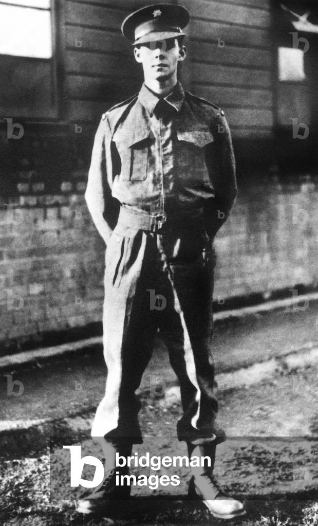 John of Luxembourg (son of CharlotteOfLuxembourg and FelixOf BourbonParma), grand-duke heir, wearing military uniform in England on march 1943