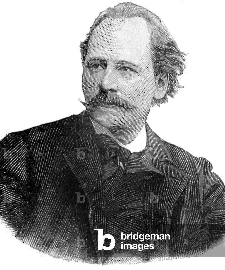 Jules Massenet (1842-1912) French composer, engraving