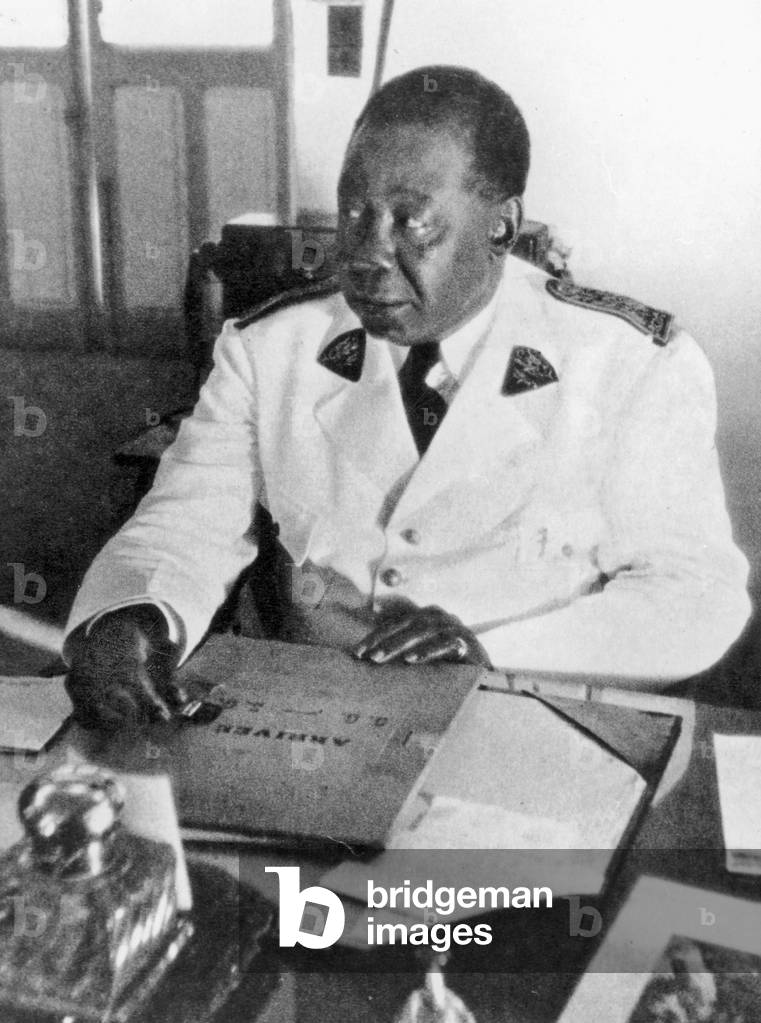 French Colonial Administrator Felix Eboue (1884-1944) Governor of Chad, c.1940 (b/w photo)