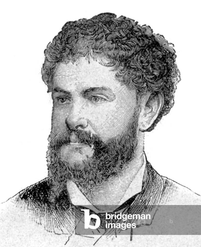 Jean Richepin (1849-1926) French poet, engraving