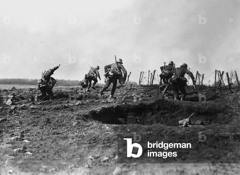 German offensive in front of the chevaux de frise separated the French and German lines in the military front of Champagne in 1918