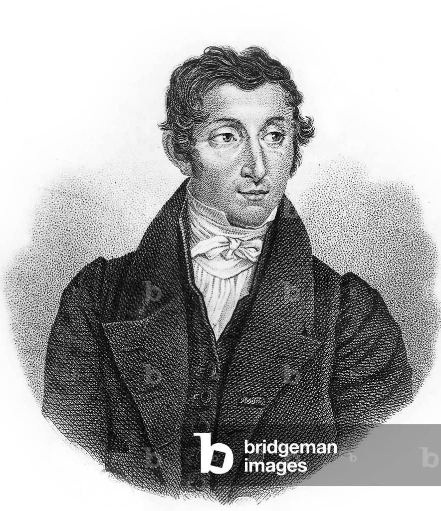 Rene Caillie (1799-1838) French explorer, the 1st to enter Timbuktu in 1828, engraving